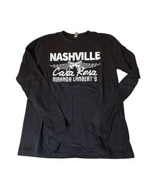 Nashville Miranda Lamberts Casa Ross Graphic Long Sleeve with White Print